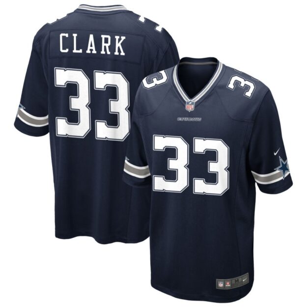 Damone Clark Men's Nike Navy Dallas Cowboys Custom Game Jersey