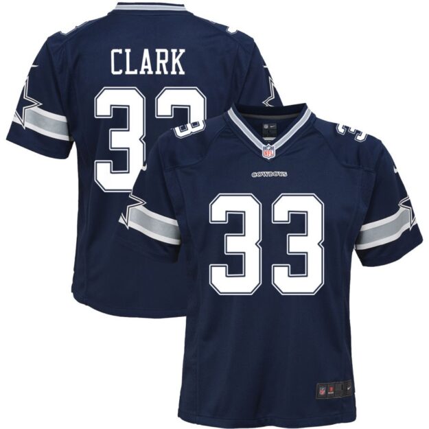 Damone Clark Youth Nike Navy Dallas Cowboys Custom Game Jersey