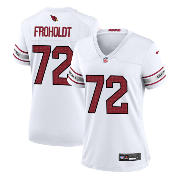 Hjalte Froholdt Women's Nike White Arizona Cardinals Custom Game Jersey