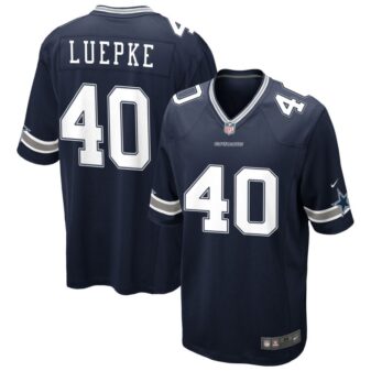 Hunter Luepke Men's Nike Navy Dallas Cowboys Custom Game Jersey