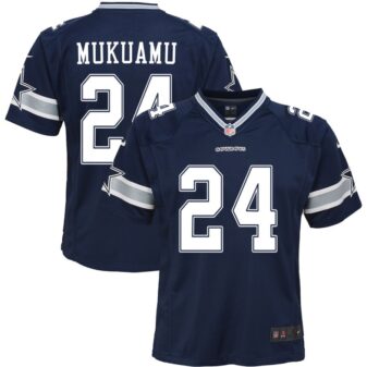 Israel Mukuamu Youth Nike Navy Dallas Cowboys Custom Game Jersey