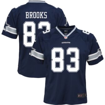 Jalen Brooks Youth Nike Navy Dallas Cowboys Custom Game Jersey