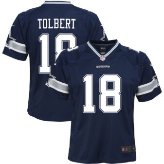 Jalen Tolbert Youth Nike Navy Dallas Cowboys Custom Game Jersey