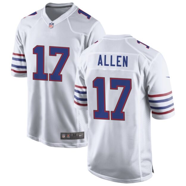 Josh Allen Men's Nike White Buffalo Bills Alternate Custom Game Jersey