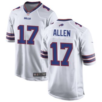 Josh Allen Men's Nike White Buffalo Bills Custom Game Jersey