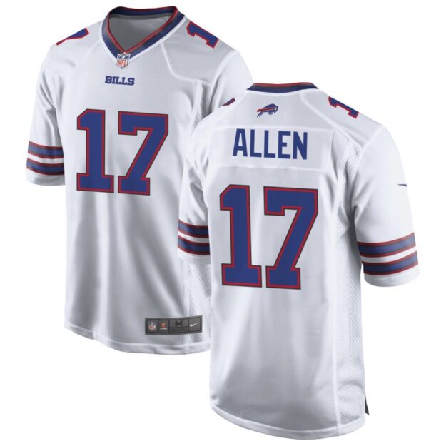 Josh Allen Men's Nike White Buffalo Bills Custom Game Jersey