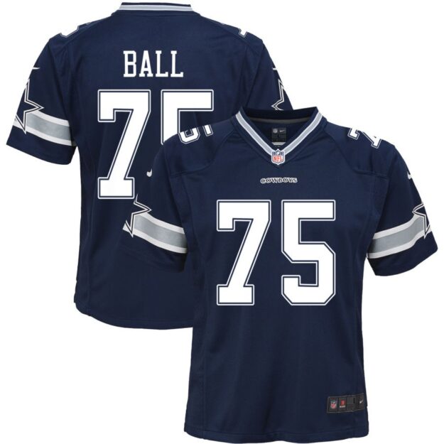 Josh Ball Youth Nike Navy Dallas Cowboys Custom Game Jersey