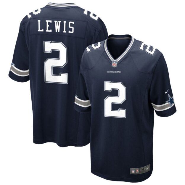 Jourdan Lewis Men's Nike Navy Dallas Cowboys Custom Game Jersey