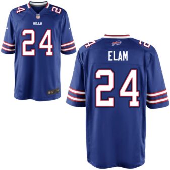 Kaiir Elam Youth Nike Royal Buffalo Bills Custom Game Jersey