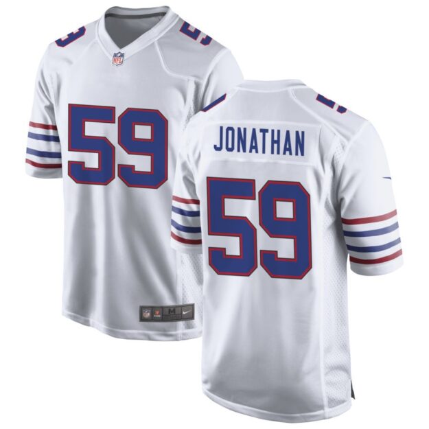 Kingsley Jonathan Men's Nike White Buffalo Bills Alternate Custom Game Jersey