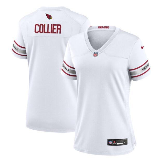 L.J. Collier Women's Nike White Arizona Cardinals Custom Game Jersey