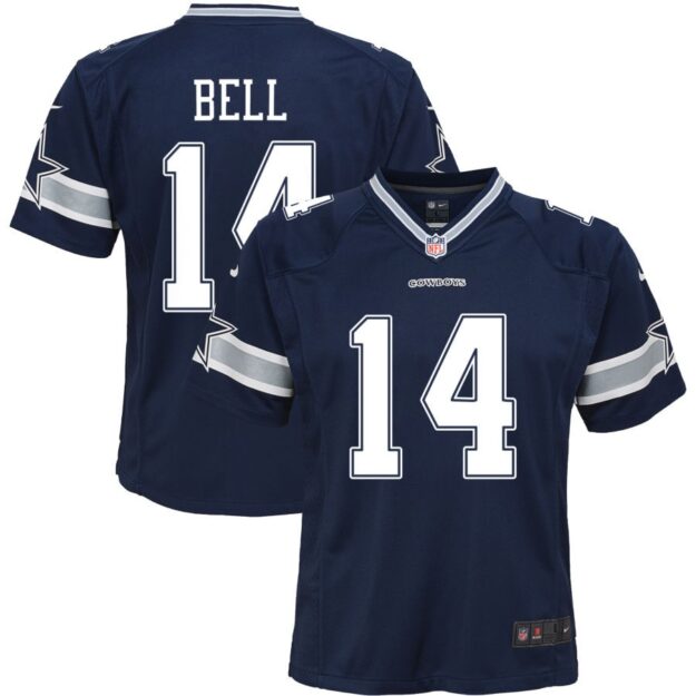 Markquese Bell Youth Nike Navy Dallas Cowboys Custom Game Jersey