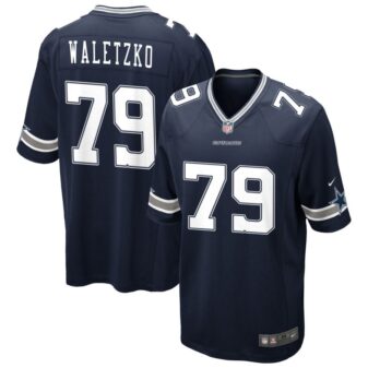 Matt Waletzko Men's Nike Navy Dallas Cowboys Custom Game Jersey