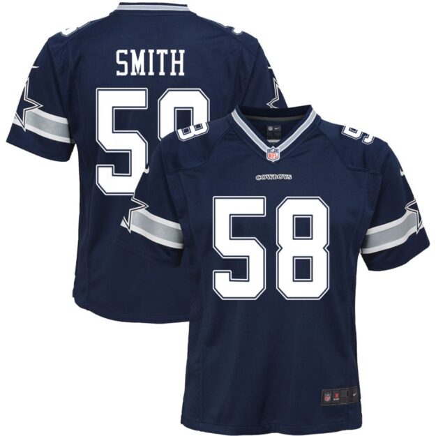 Mazi Smith Youth Nike Navy Dallas Cowboys Custom Game Jersey