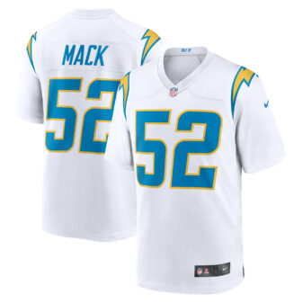 Men's Nike Khalil Mack White Los Angeles Chargers Game Jersey