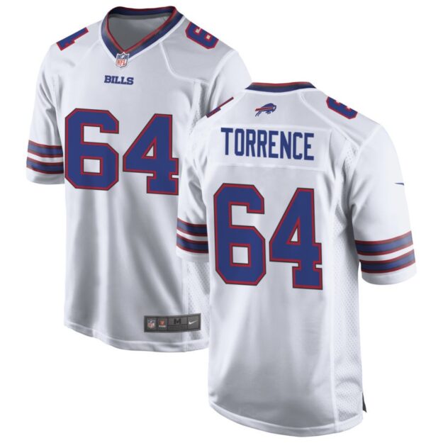 O'Cyrus Torrence Men's Nike White Buffalo Bills Custom Game Jersey