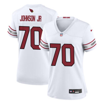 Paris Johnson Jr Women's Nike White Arizona Cardinals Custom Game Jersey