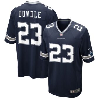 Rico Dowdle Men's Nike Navy Dallas Cowboys Custom Game Jersey