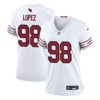 Roy Lopez Women's Nike White Arizona Cardinals Custom Game Jersey