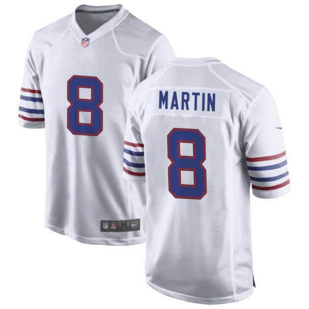 Sam Martin Men's Nike White Buffalo Bills Alternate Custom Game Jersey