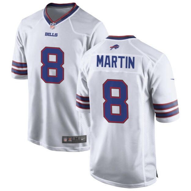 Sam Martin Men's Nike White Buffalo Bills Custom Game Jersey