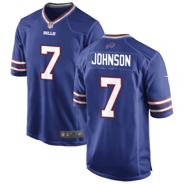 Taron Johnson Men's Nike Royal Buffalo Bills Custom Game Jersey