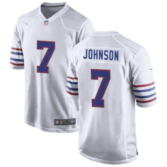 Taron Johnson Men's Nike White Buffalo Bills Alternate Custom Game Jersey