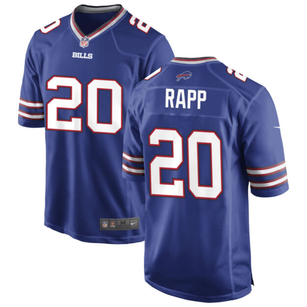 Taylor Rapp Men's Nike Royal Buffalo Bills Custom Game Jersey