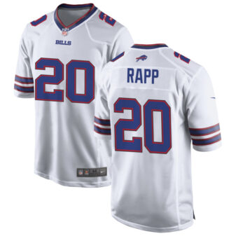 Taylor Rapp Men's Nike White Buffalo Bills Custom Game Jersey