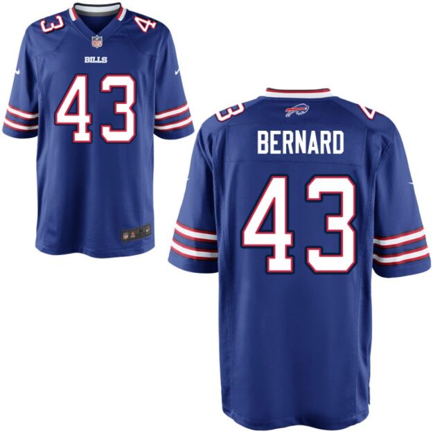 Terrel Bernard Youth Nike Royal Buffalo Bills Custom Game Jersey