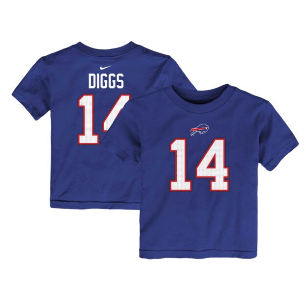 Toddler Nike Stefon Diggs Royal Buffalo Bills Player Name & Number T-Shirt