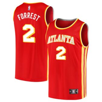Trent Forrest Men's Fanatics Branded Red Atlanta Hawks 2020 Fast Break Replica Custom Jersey - Icon Edition