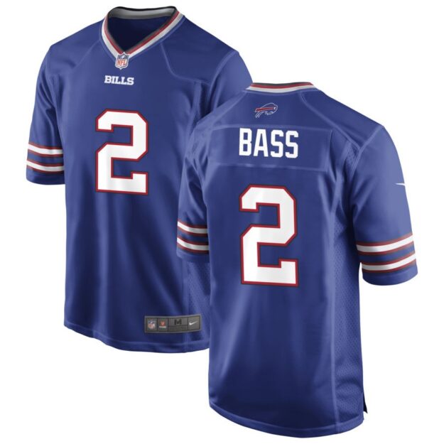 Tyler Bass Men's Nike Royal Buffalo Bills Custom Game Jersey