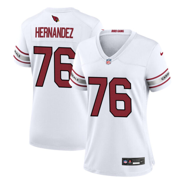 Will Hernandez Women's Nike White Arizona Cardinals Custom Game Jersey