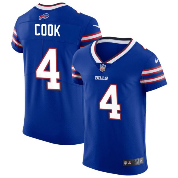 James Cook Men's Nike Royal Buffalo Bills Vapor Elite Custom Jersey