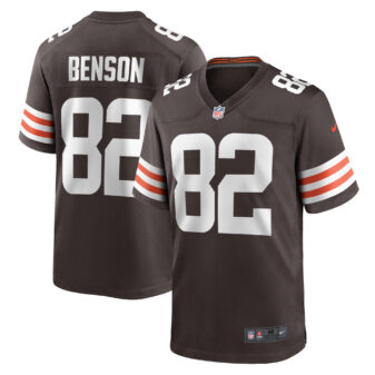 Men's Nike Trinity Benson Brown Cleveland Browns Team Game Jersey