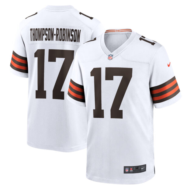 Men's Nike Dorian Thompson-Robinson White Cleveland Browns Game Jersey