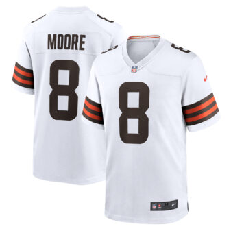 Men's Nike Elijah Moore White Cleveland Browns Team Game Jersey