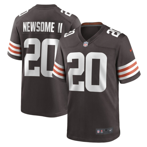 Men's Nike Greg Newsome II Brown Cleveland Browns Game Jersey