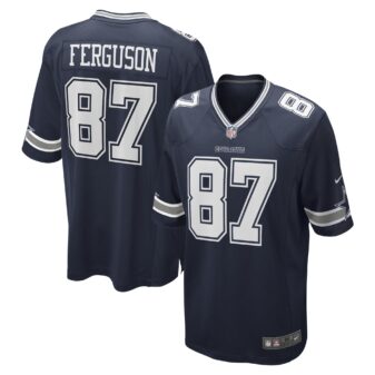 Men's Nike Jake Ferguson Navy Dallas Cowboys Game Jersey