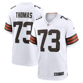 Men's Nike Joe Thomas White Cleveland Browns Retired Game Player Jersey