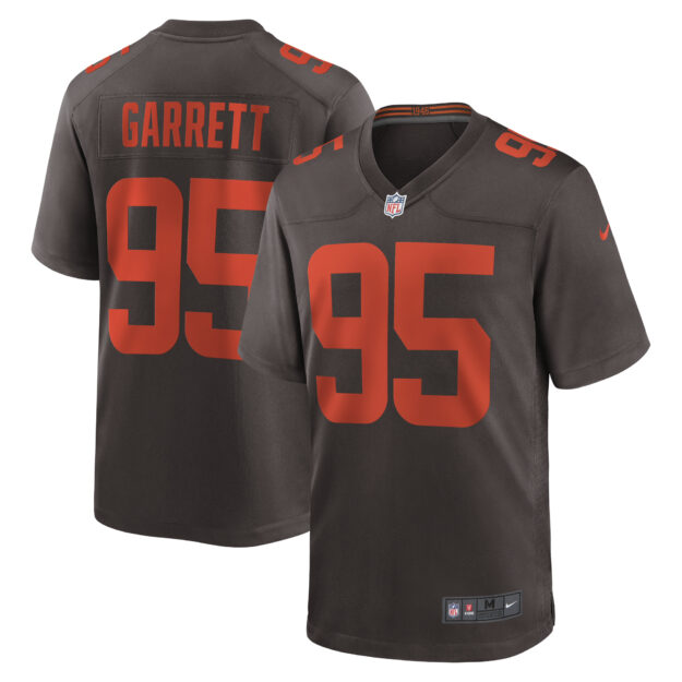 Men's Nike Myles Garrett Brown Cleveland Browns Alternate Game Jersey