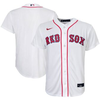 Youth Nike White Boston Red Sox Home Replica Team Jersey