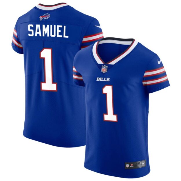 Curtis Samuel Men's Nike Royal Buffalo Bills Vapor Elite Custom Jersey