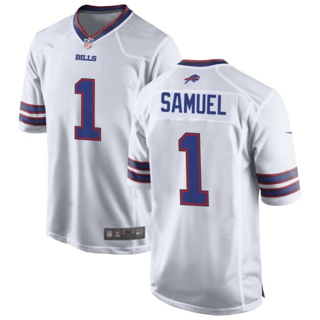 Curtis Samuel Men's Nike White Buffalo Bills Custom Game Jersey