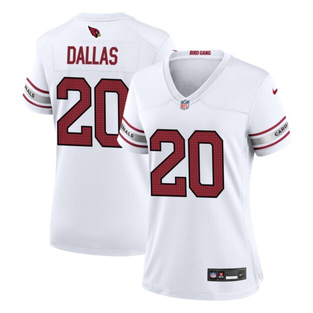 DeeJay Dallas Women's Nike White Arizona Cardinals Custom Game Jersey