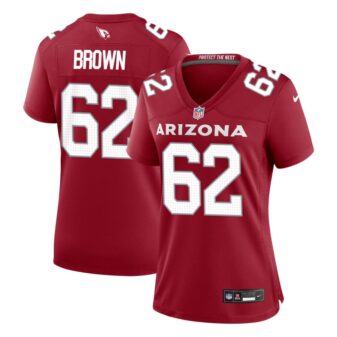 Evan Brown Women's Nike Cardinal Arizona Cardinals Custom Game Jersey