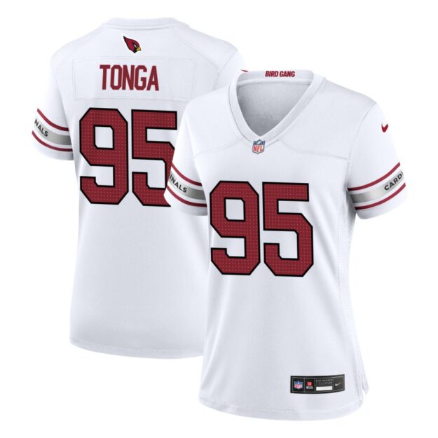 Khyiris Tonga Women's Nike White Arizona Cardinals Custom Game Jersey