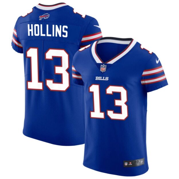 Mack Hollins Men's Nike Royal Buffalo Bills Vapor Elite Custom Jersey