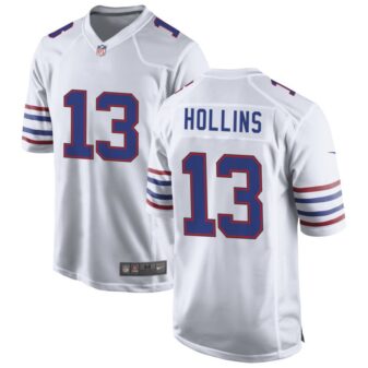 Mack Hollins Men's Nike White Buffalo Bills Alternate Custom Game Jersey